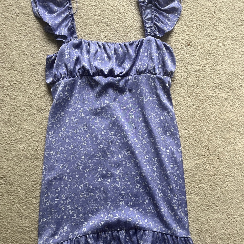 Zara Lavender Floral Dress
